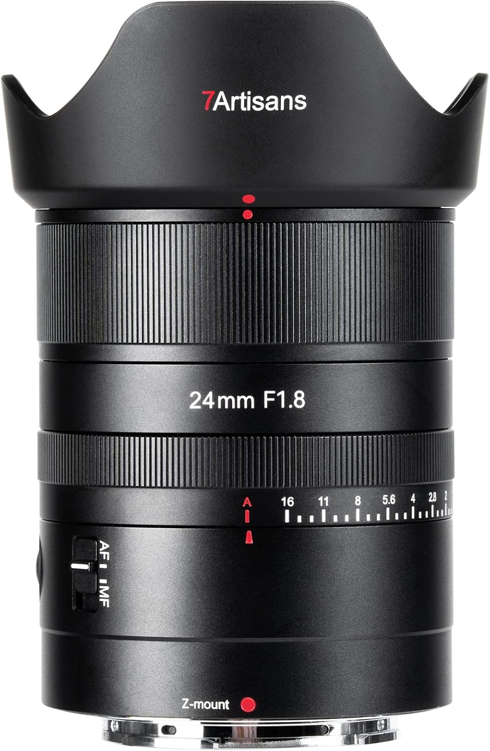 7artisans AutoFocus 24mm F1.8 Full Frame Lens,F1.8 Large Aperture,Support Automatic/Manual Compatible for Nikon Z Mount Z9，Z8，Z7，Z72，Z6，Z62，Z63，Zf，Z5，Z5 II Mirrorless Camera