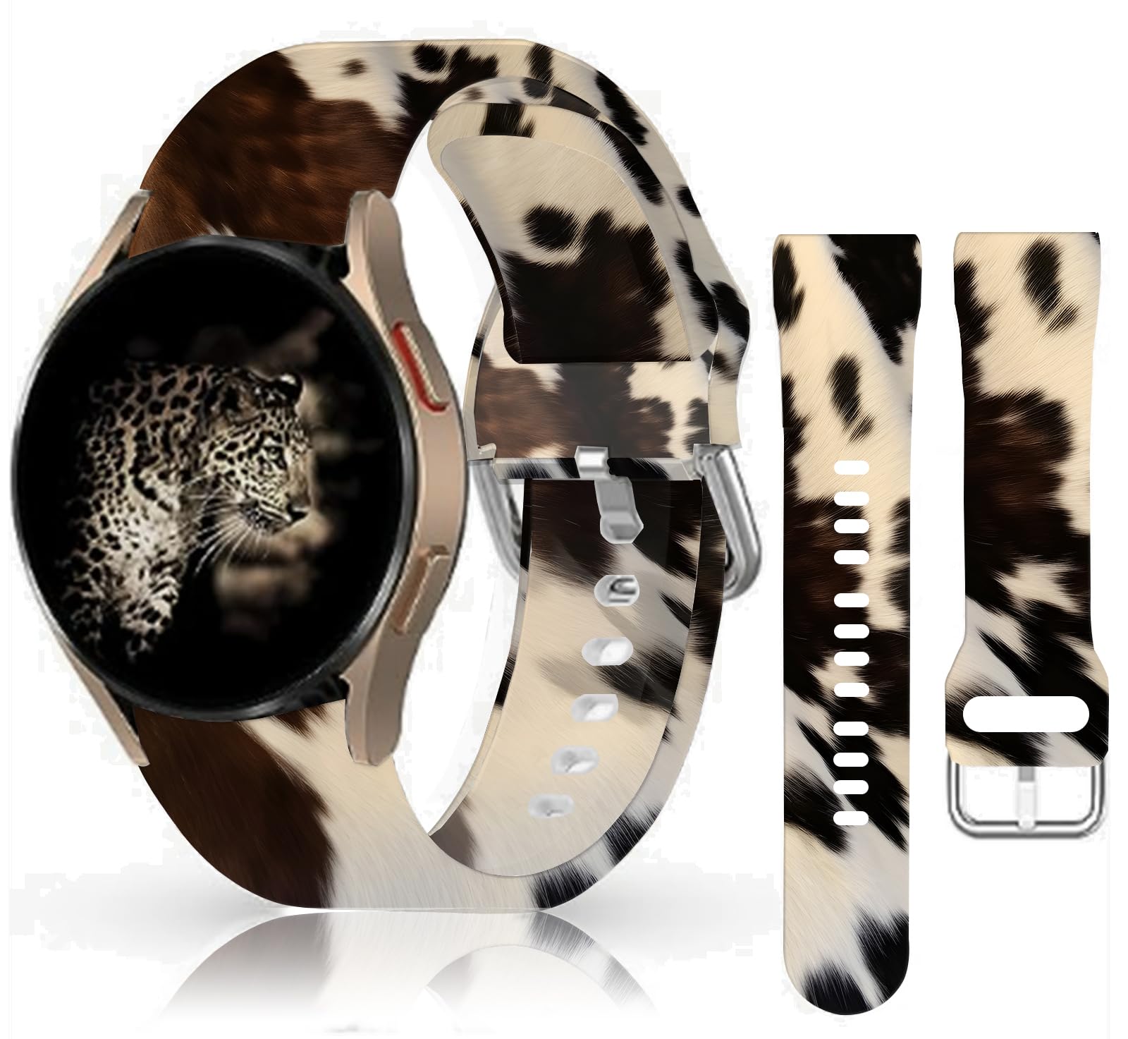 POFMGT 20mm Silicone Sport Bands Compatible for Galaxy Watch 6/Watch 5/Galaxy Watch 4 40mm 44mm/Classic 42mm 46mm/Watch 3 41mm, Active 2 Watch Bands,