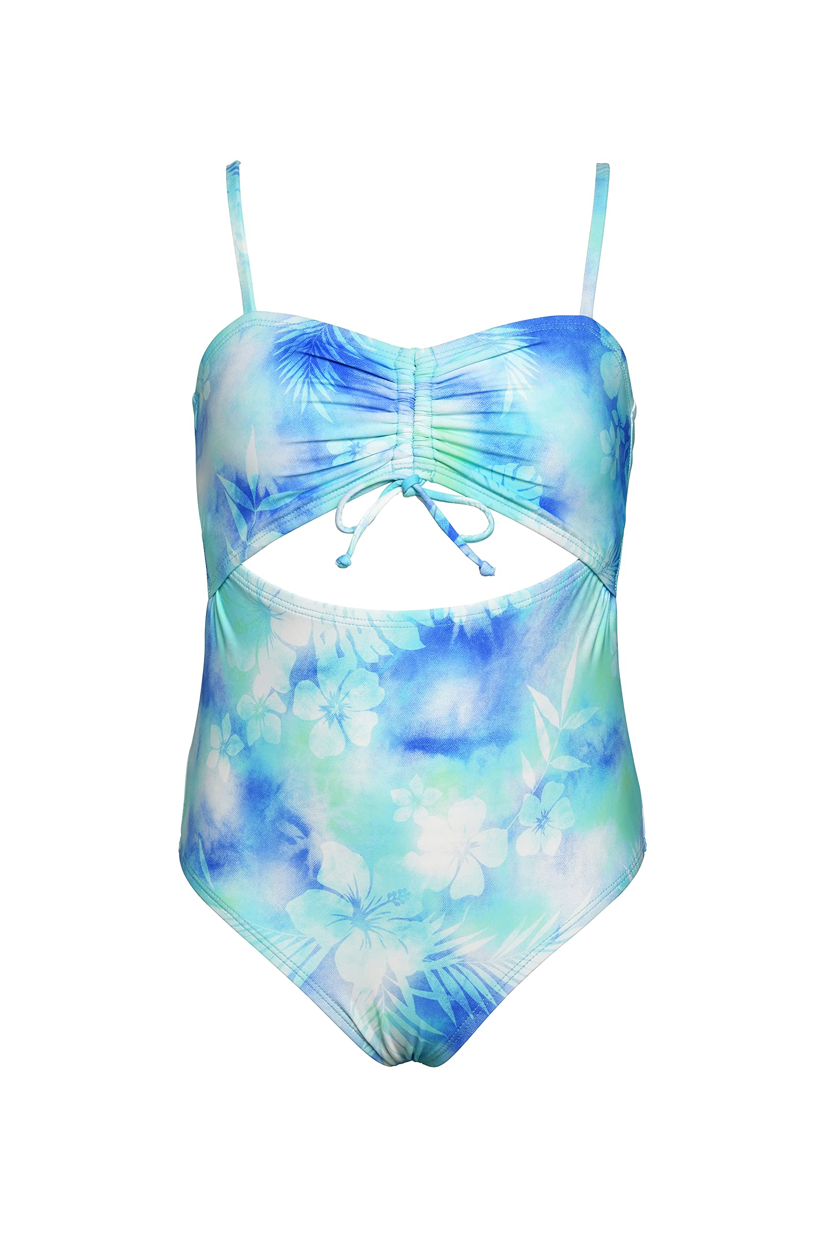 Hobie Kids' Aloha Cutout One-Piece Swimsuit in Multi main image 1