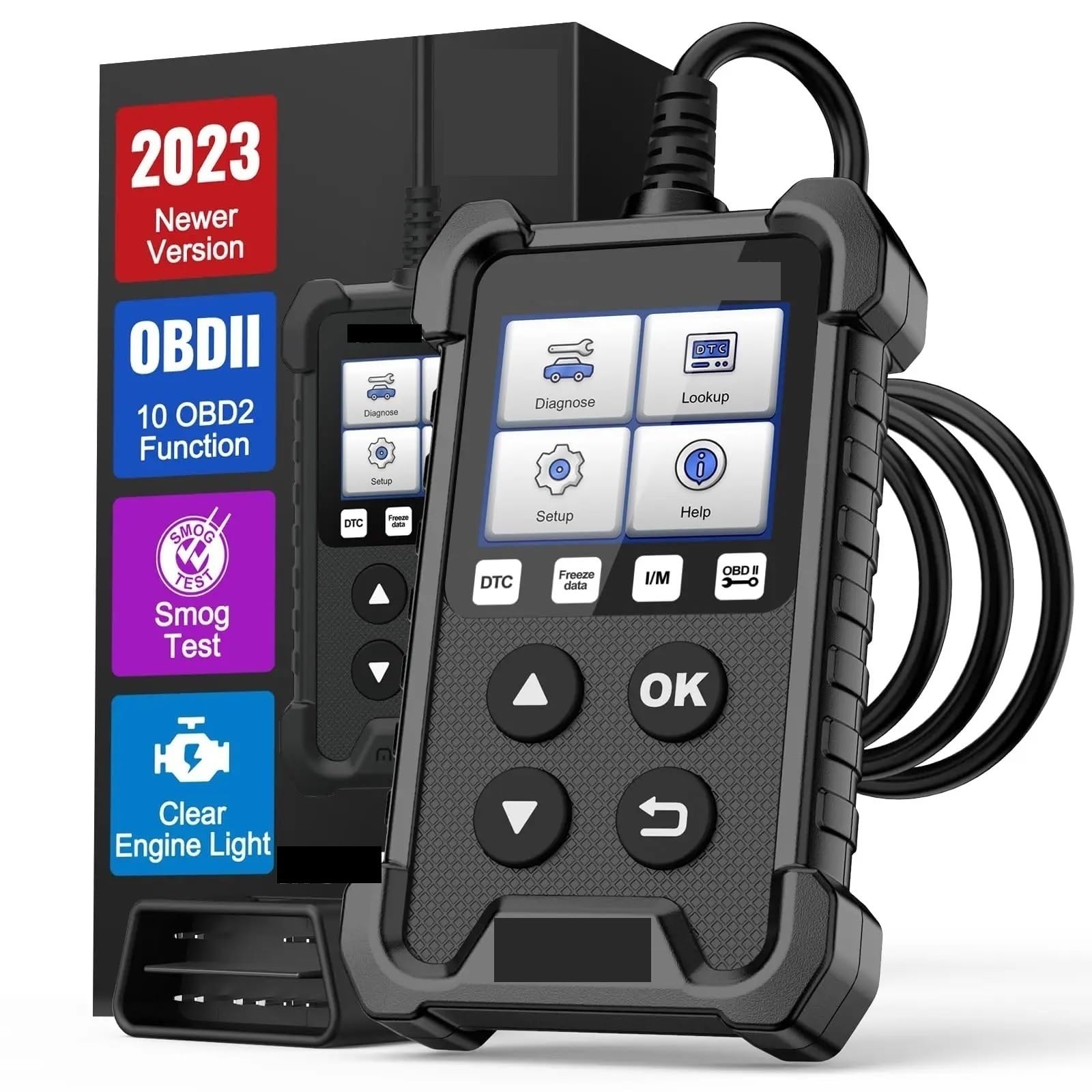 Herramientas de diagnóstico automotriz CDL20 OBD2, Lector códigos Gratuito, luz Motor Clara, Prueba Smog, escáner automático