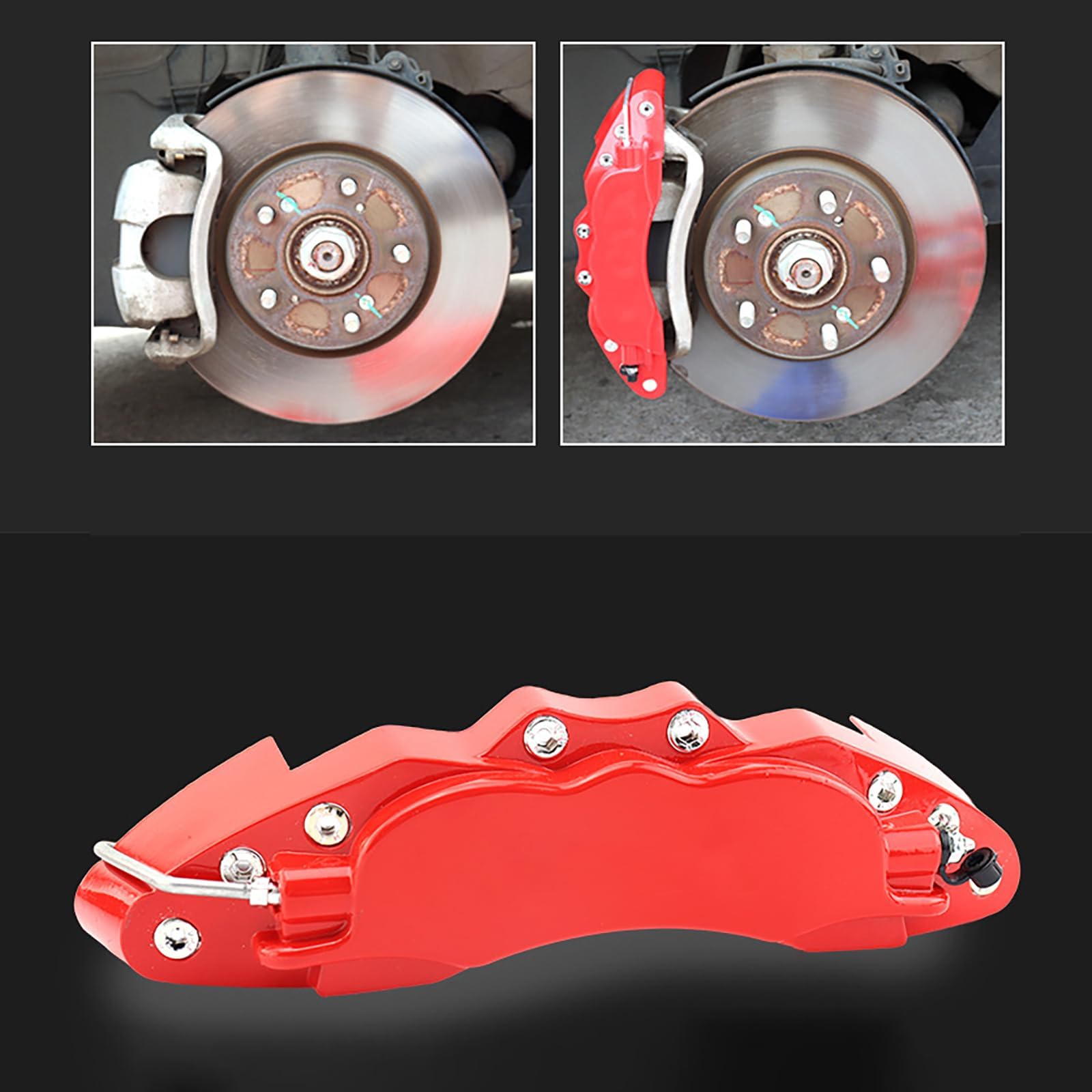 Copri Pinze Freno per VW Tiguan/Tiguan R/Tiguan Urban Sport | Resistente calore, Lega alluminio, Installazione rapida, Protezione pinza freno