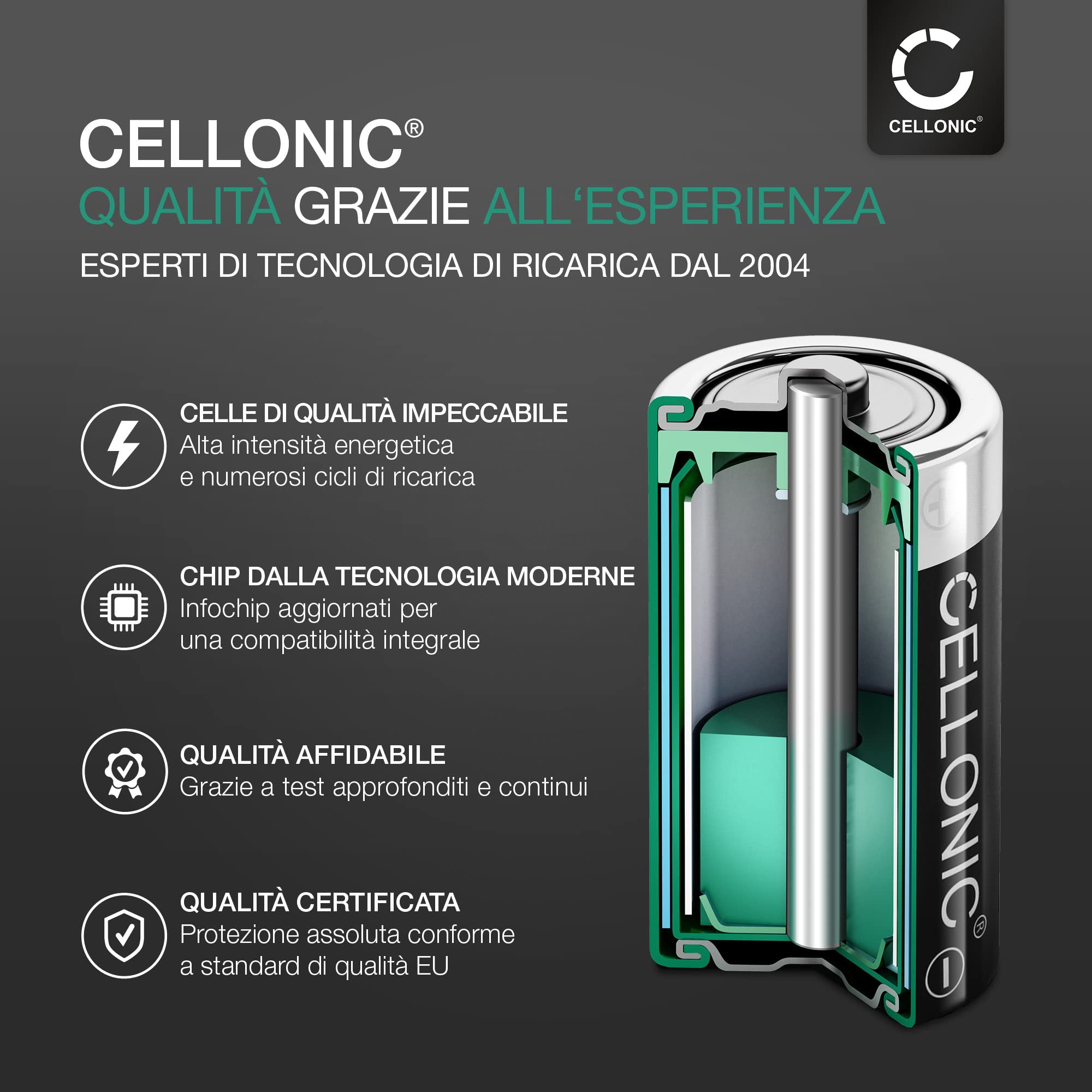 CELLONIC 1x Batteria per Smartwatch e braccialetto fitness Compatibile con Garmin Approach S2, Forerunner 110, Forerunner 210, 361-00047-00 – (200mAh, 3.7V)
