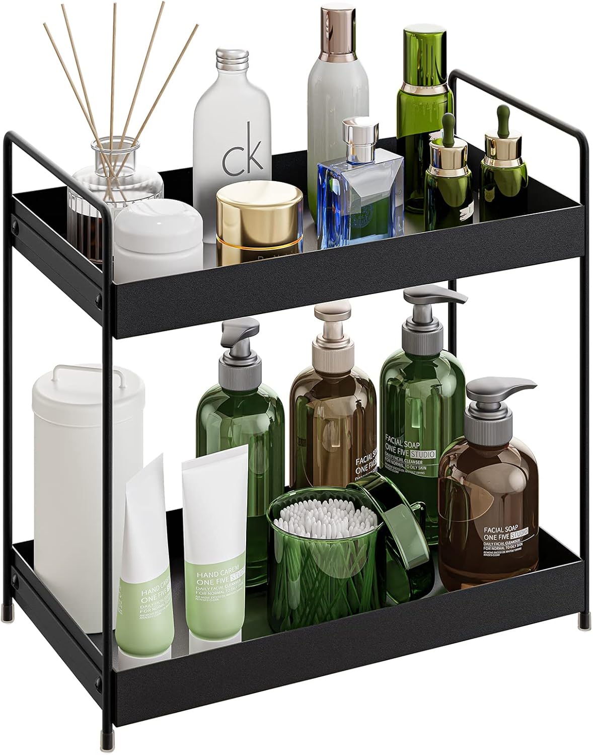 HANGXIN Bathroom Organizer Countertop, 2Tier Bathroom