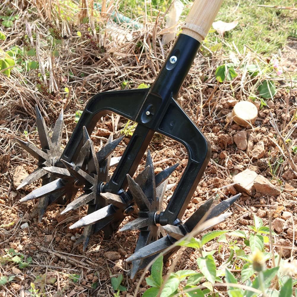 Rotary Cultivator Tool Garden Handheld Cultivator Cordless Adjustable