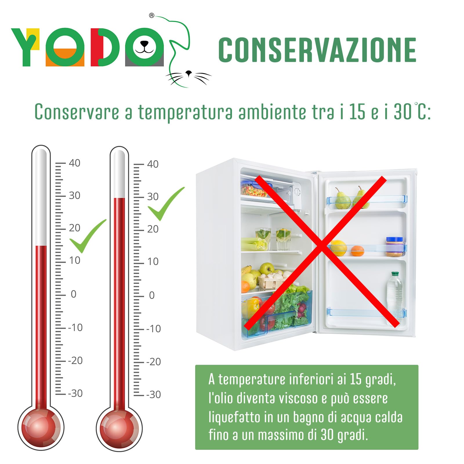 YODO’s Zeckenschreck, Protezione dalle zecche 100% naturale, olio per cani e gatti per respingere le zecche, 7 oli biologici di alta qualità, flacone con pipetta da 500 gocce da 20 ml, Eucalipto