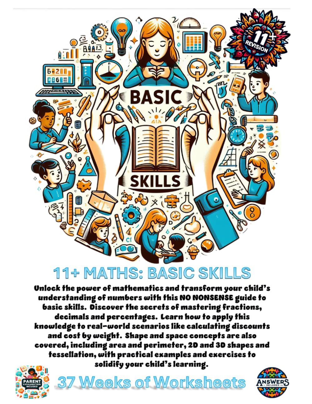 11+ Maths: Basic Skills: 37 Weeks of Worksheets
