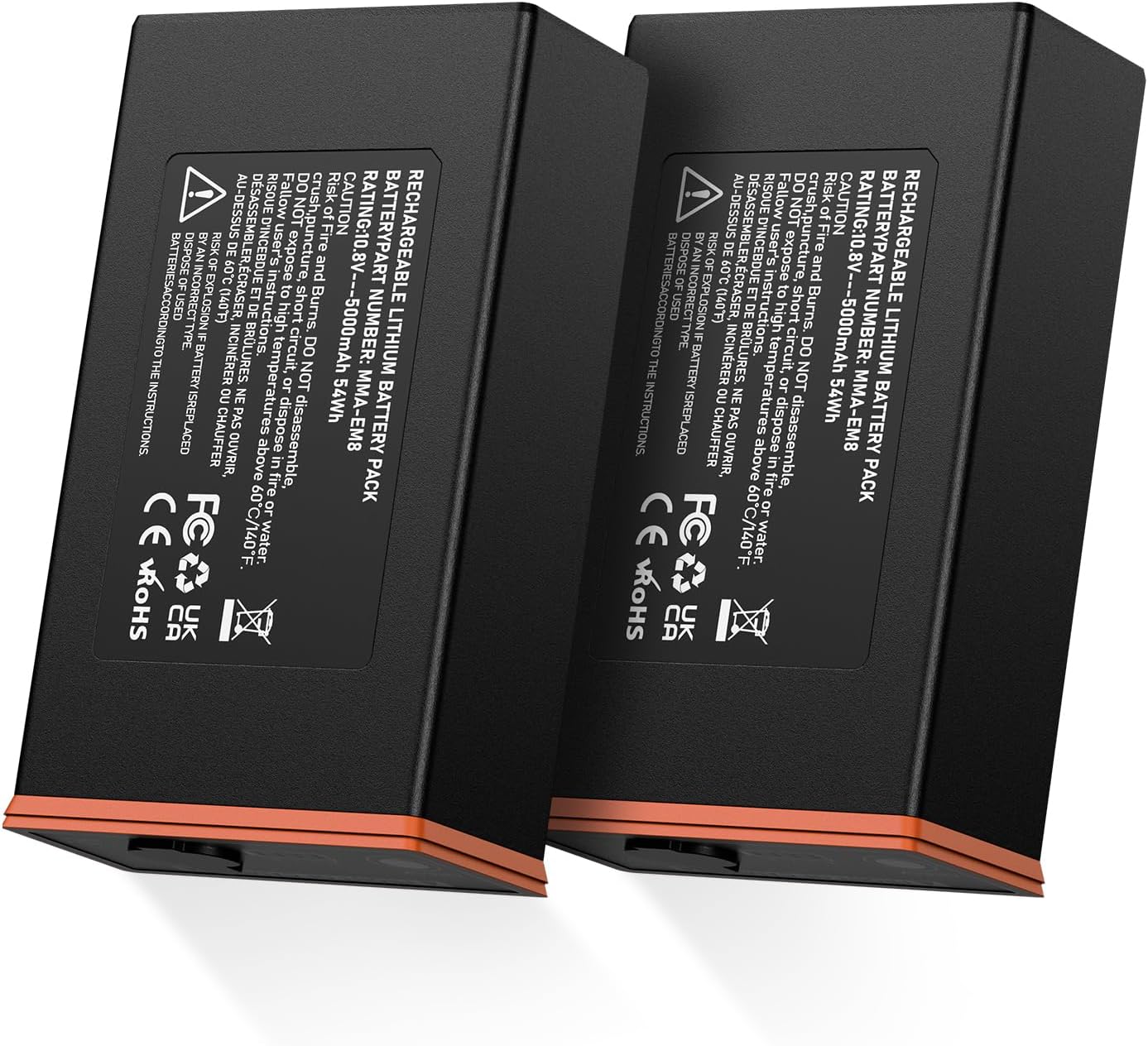 4PCS Power Mag Battery Pack Compatible with Moultrie Edge 5000mAh Cellular Trail Camera Battery for Edge, Edge PRO, Edge 2, Edge 2 PRO Replacement Battery