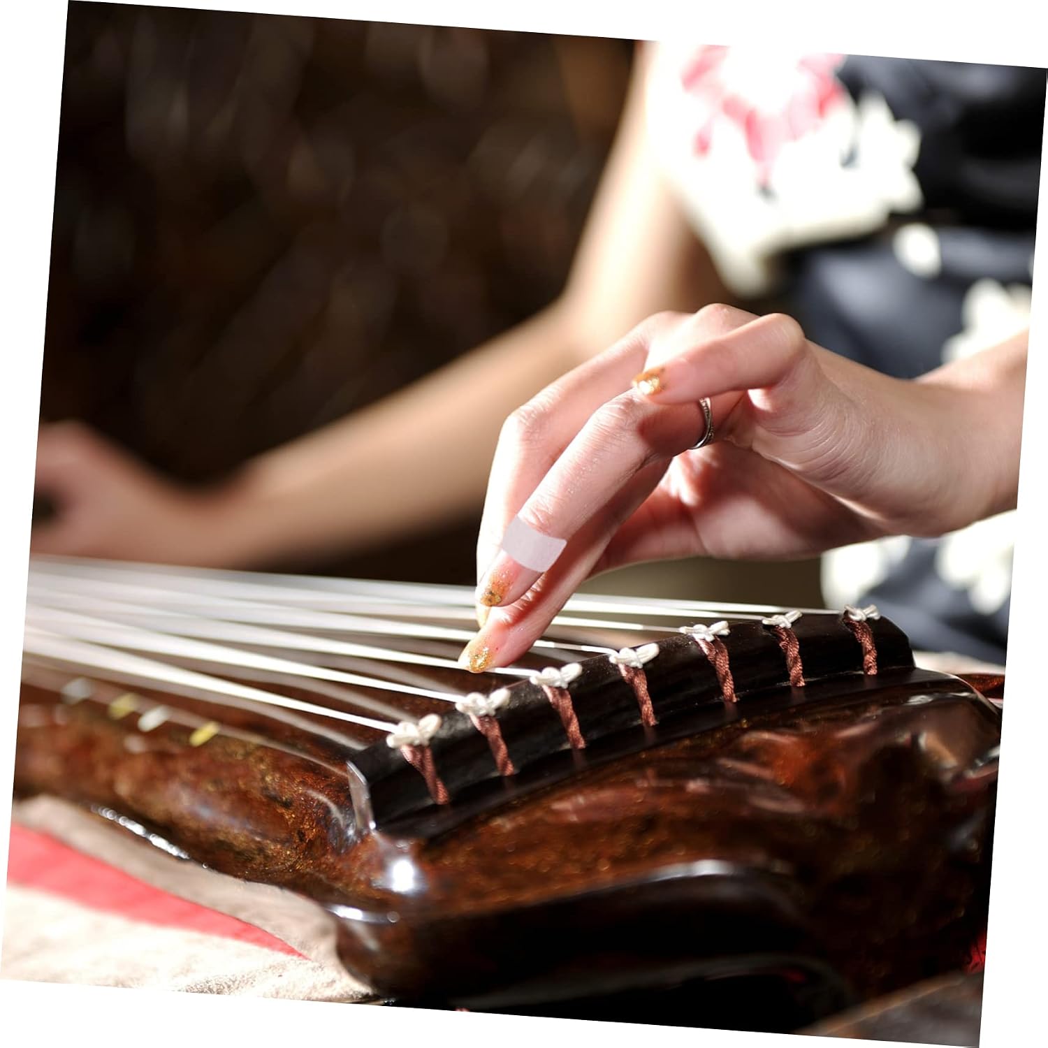 UPKOCH 5 Rolls Guzheng Nail Tape Wear-resistant Pipa Tape Flexible Fingernail Accessory Colorful for Musician