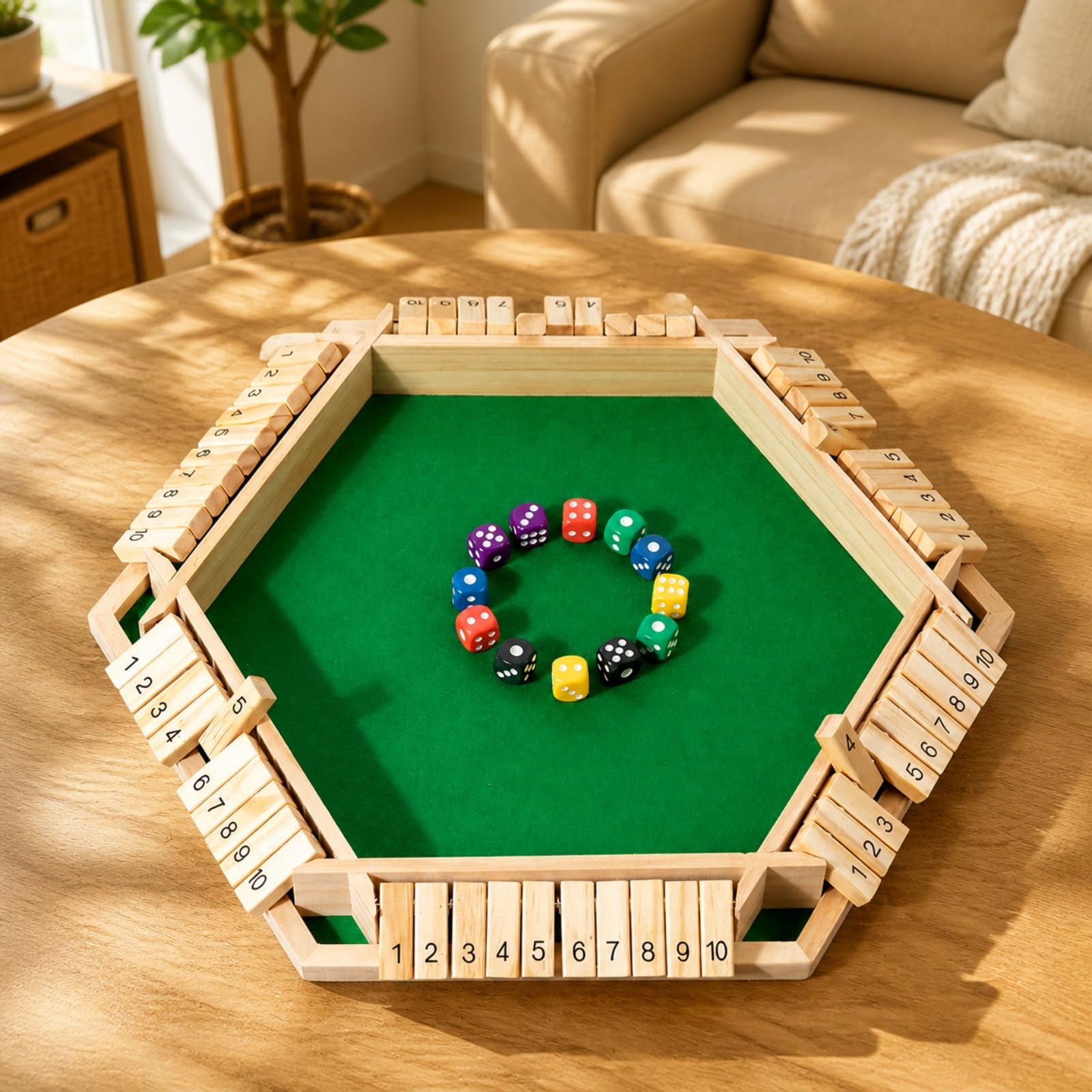 Gioco con Tessere Ribaltabili da 1 a 10 Educativo Gioco con Tessere Numeriche e per, Multicolore