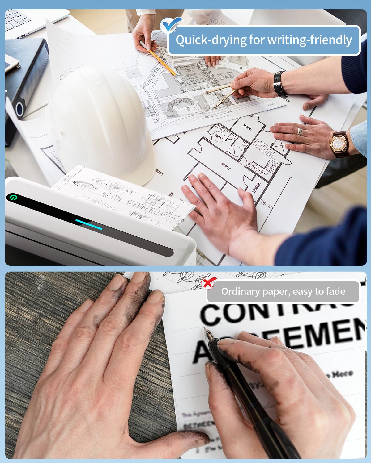 5 rollen thermisch papier A4 voor draagbare printer 5 rollen thermisch papier A4 voor draagbare printer
