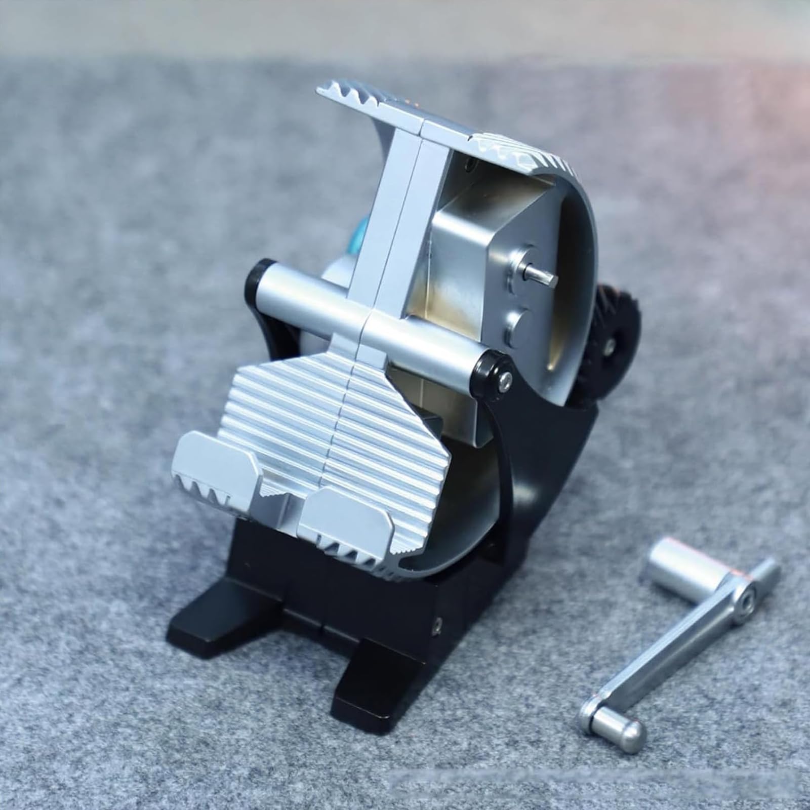 Generatore A Manovella Da Scrivania Supporto Per Telefono Supporto Meccanic | Design Della Manopola Dentata Generazione Di Energia A 60 Giri/Min Compatibile Con Tutti Gli Smartphone