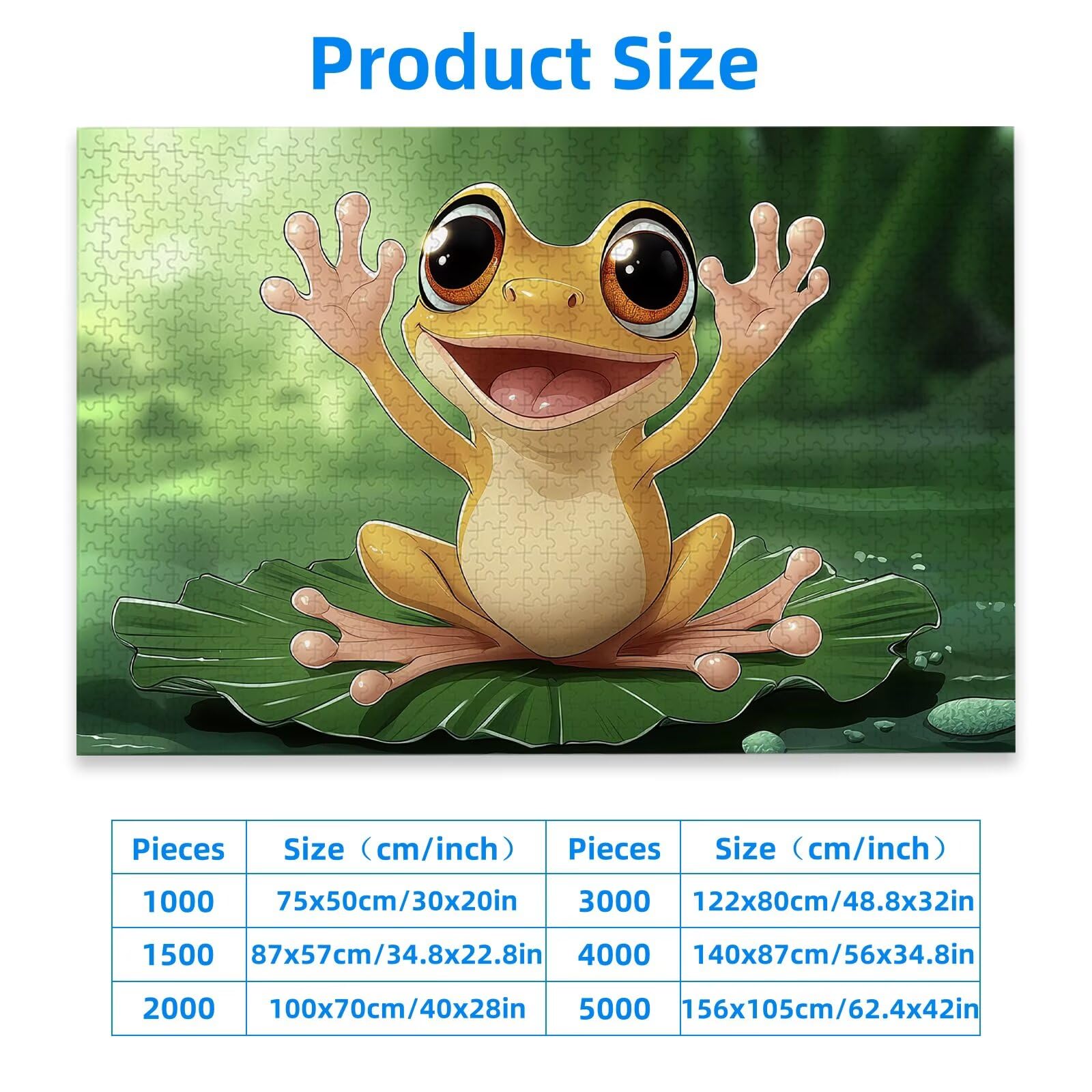 Puzzle 1500 Piezas, Puzzle Rana con Caja para Adultos, DIY Animal Rompecabezas Madera para Adultos, 1500 Piezas Rompecabezas Desafiante, para Decoracion Hogar, Regalo Mujer, Regalo Hombres, -1626