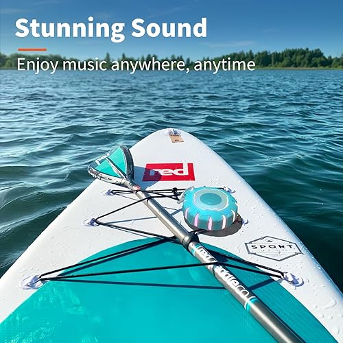 Miniatura 4 de HEYSONG Altavoz Bluetooth impermeable para ducha, duradero y portátil con sonido claro, ideal para ducha, piscina, playa y kayak, gran regalo para