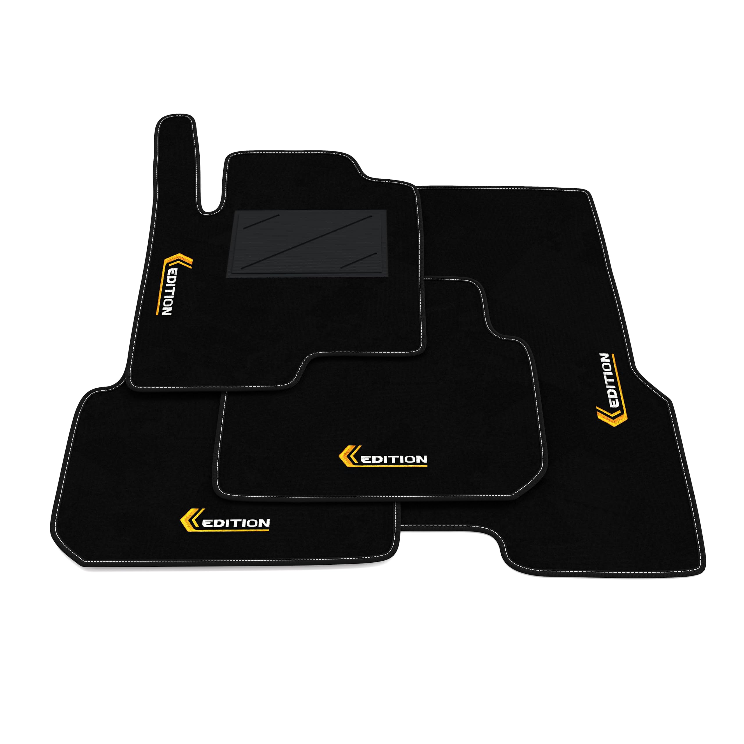Zestawy dywaników samochodowych kompatybilne z Smart Forfour W454 2004-2006 | Zestaw dywaników samochodowych, haft Edition, Dywaniki szyte na miarę