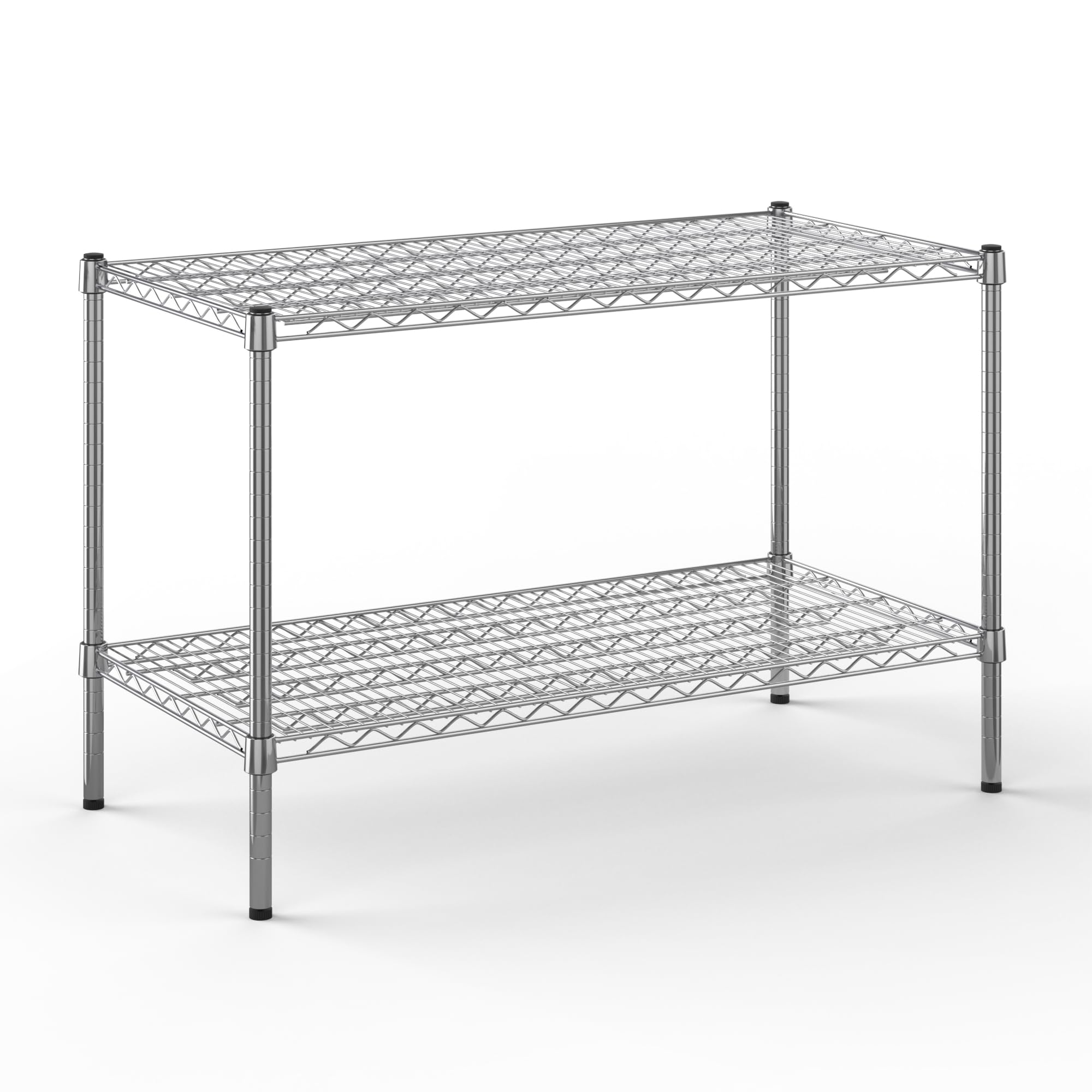 21" Deep x 42" Wide x 27" Height Wire Shelving Kit | 2-Tier | NSF Commercial Storage Rack Unit