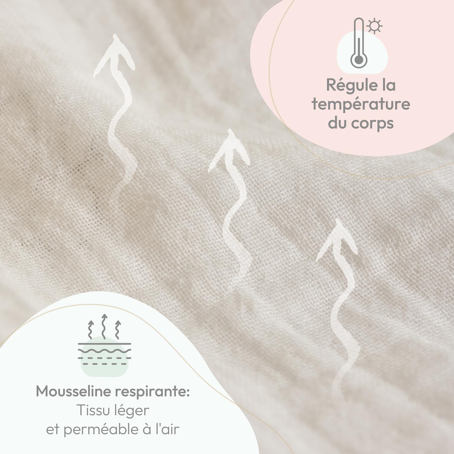 Laleni Linge de lit Enfant 100x135 cm en Coton | Mousseline Oeko-TEX certifié Linge de lit été Vert 40x60 taie d'oreiller