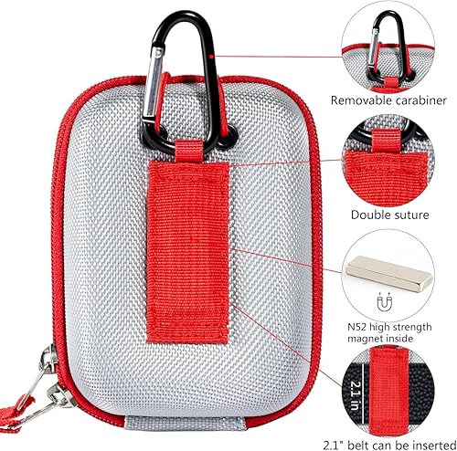 Miniatura 10 de Telémetro de golf, carcasa rígida, funda de transporte EVA compatible con Callaway 300 Pro y Bushnell V6 V5 V4 V3 V2 Pro X2 XE u otros telémetro