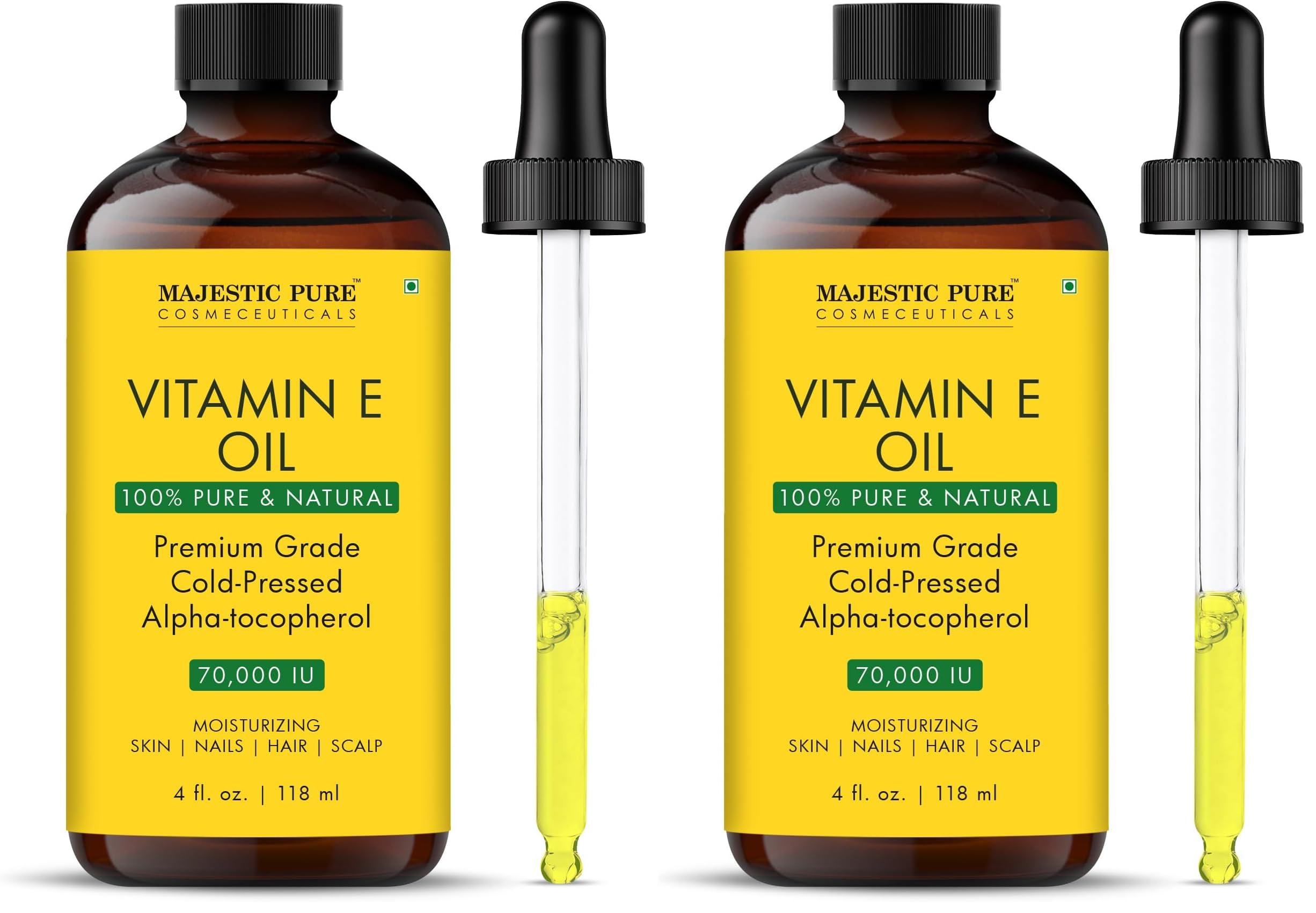 Majestic Pure Vitamin E Oil 100% Pure & Natural Hair Tonic - 8 Fl Oz — Amazon image 13