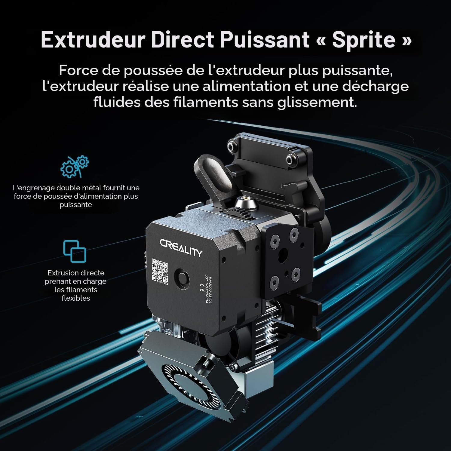 Creality Ender-3 V3 SE Imprimante 3D - Imprimante 3D d'entrée de Gamme avec nivellement Automatique Sprite Direct Extruder, Vitesse d'impression 250 mm/s, 220 × 220 × 250 mm Espace de Construction