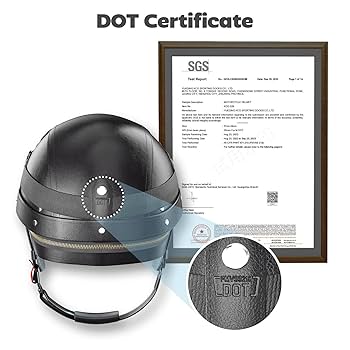 Amazon.com: German Style Motorcycle Helmet - DOT Approved