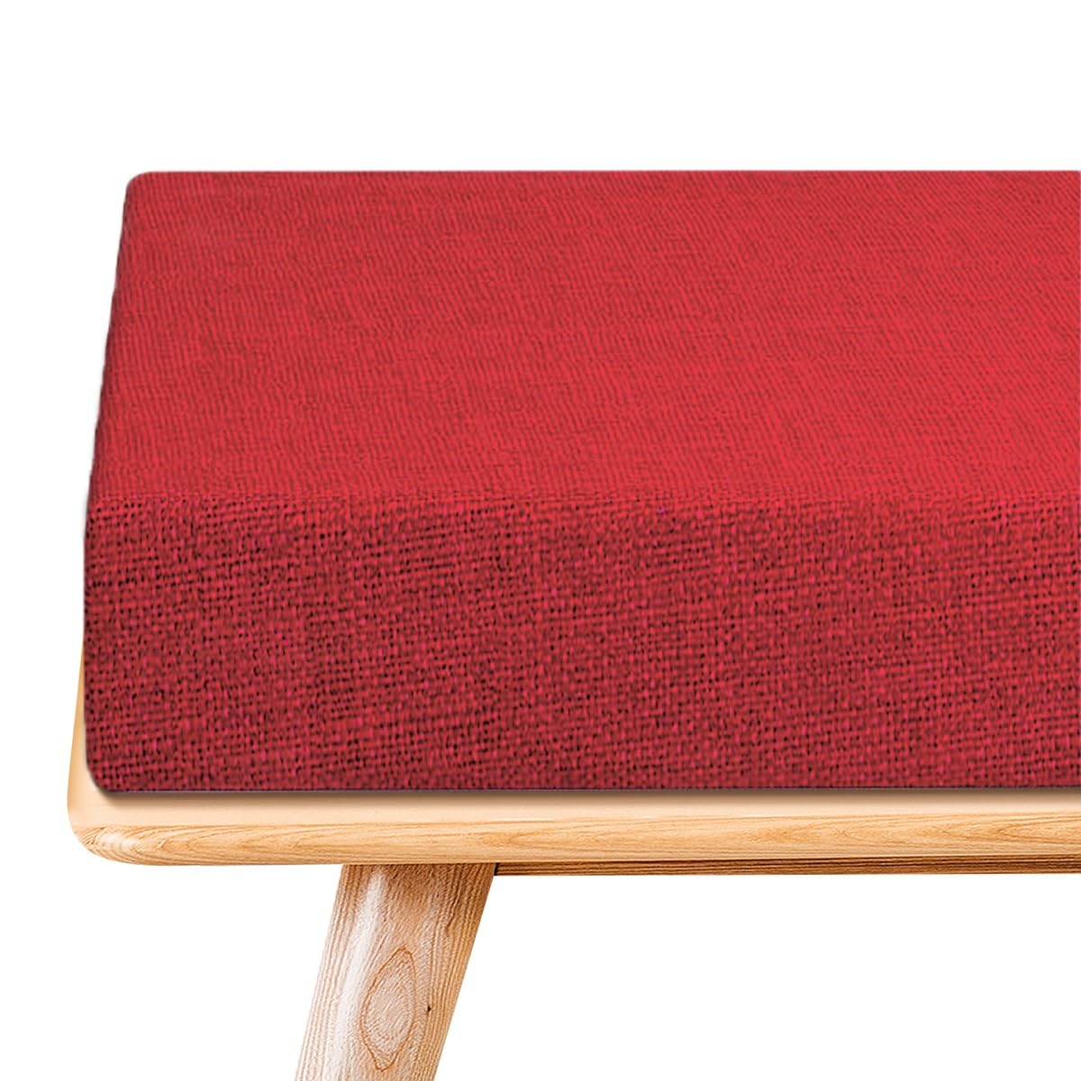 8cm Cuscino for Panca da Esterno Fondo Antiscivolo for Giardino con Nastri | Cuscino for Panca su Misura Rivestimento Sfoderabile for mobili da Interni Terrazza Divano(Magenta,40x120cm)