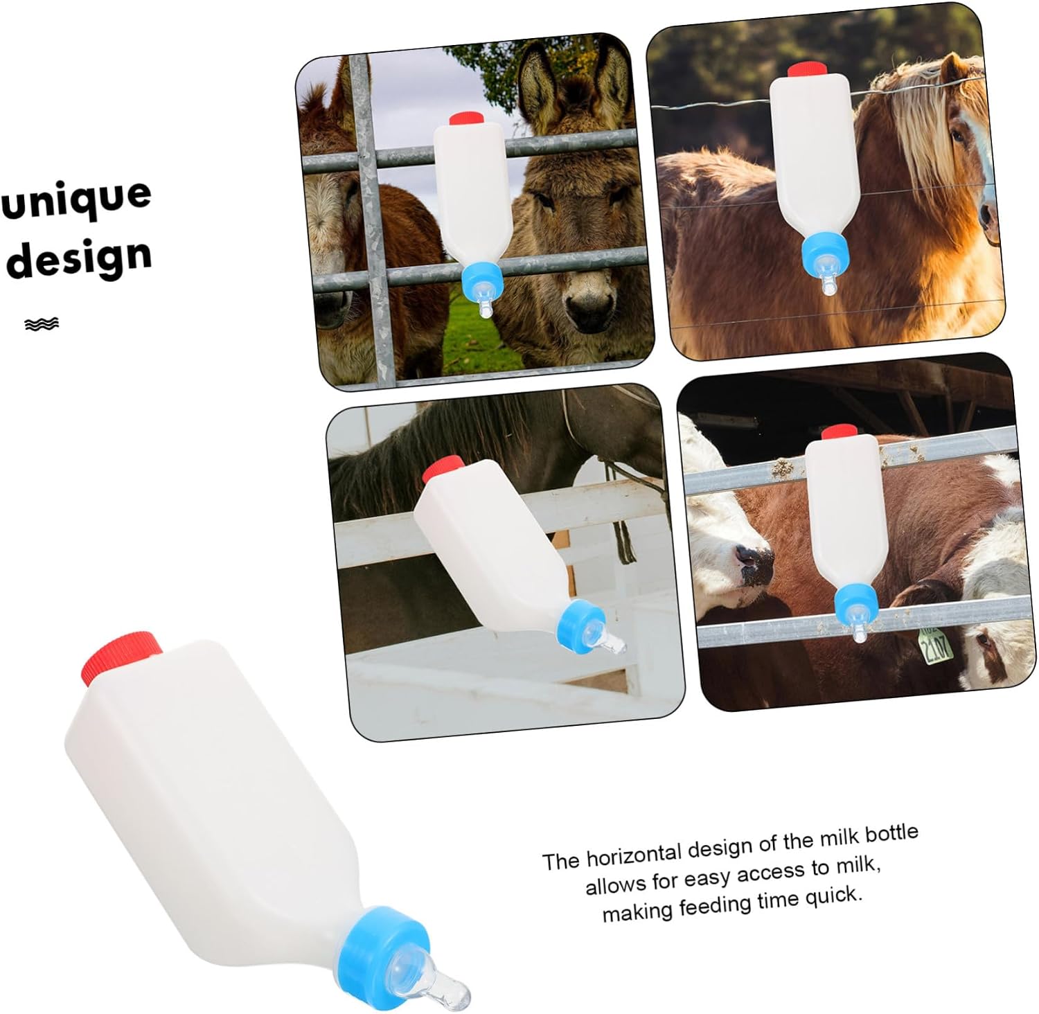Reusable Goat Feeding Bottle Livestock Nursing Bottle for Lambs and Calves for Farm Use Easy Feeding for Young Animals