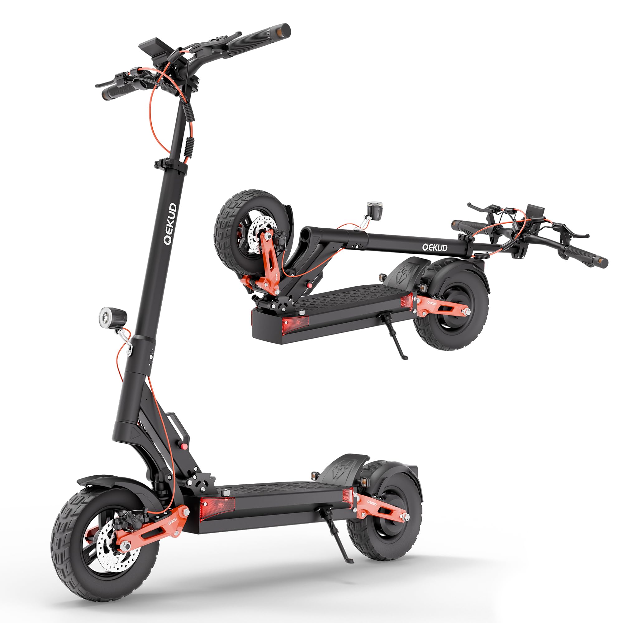 Patinete eléctrico con homologación ABE, batería de 48 V, 26 Ah, 500 W, plegable, para adultos, neumáticos de aire de 10 pulgadas, alcance de hasta 100 km