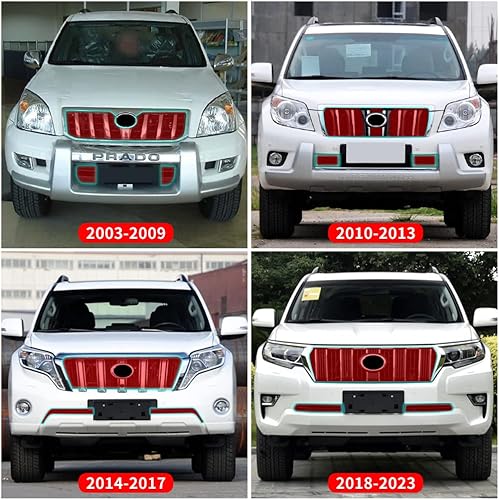 Miniatura 2 de Malla de alambre de acero inoxidable evita que la basura entre en la parrilla para Toyota Land Cruiser Prado 150 Lc150 Fj150 2003-2023 LC120