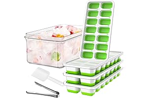 GEWTYOD Ice Cube Trays for Freezer with Bin