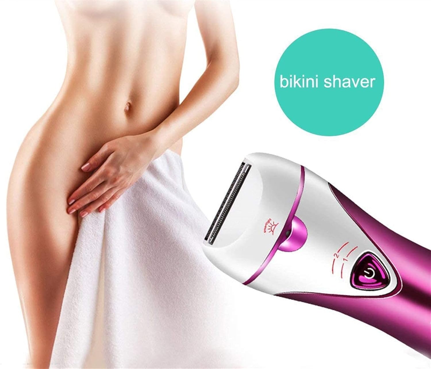 Professional 3 in 1 Hair Remover, Cordless Female Hair Remover, Bikini Trimmer, Shaver, for Facial Underarm Leg Sander, Shaver, Foot Care