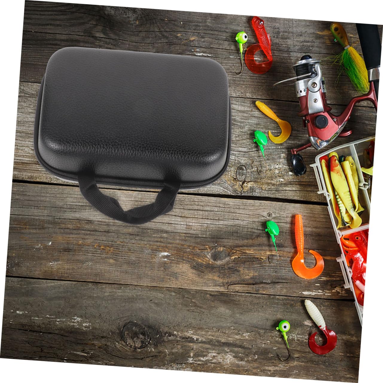 SUPVOX 2pezzi Porta Mulinello Da Pesca Borsa Protettiva Custodia Eva Resistente Urti Graffi Piccola Accessori Pesca