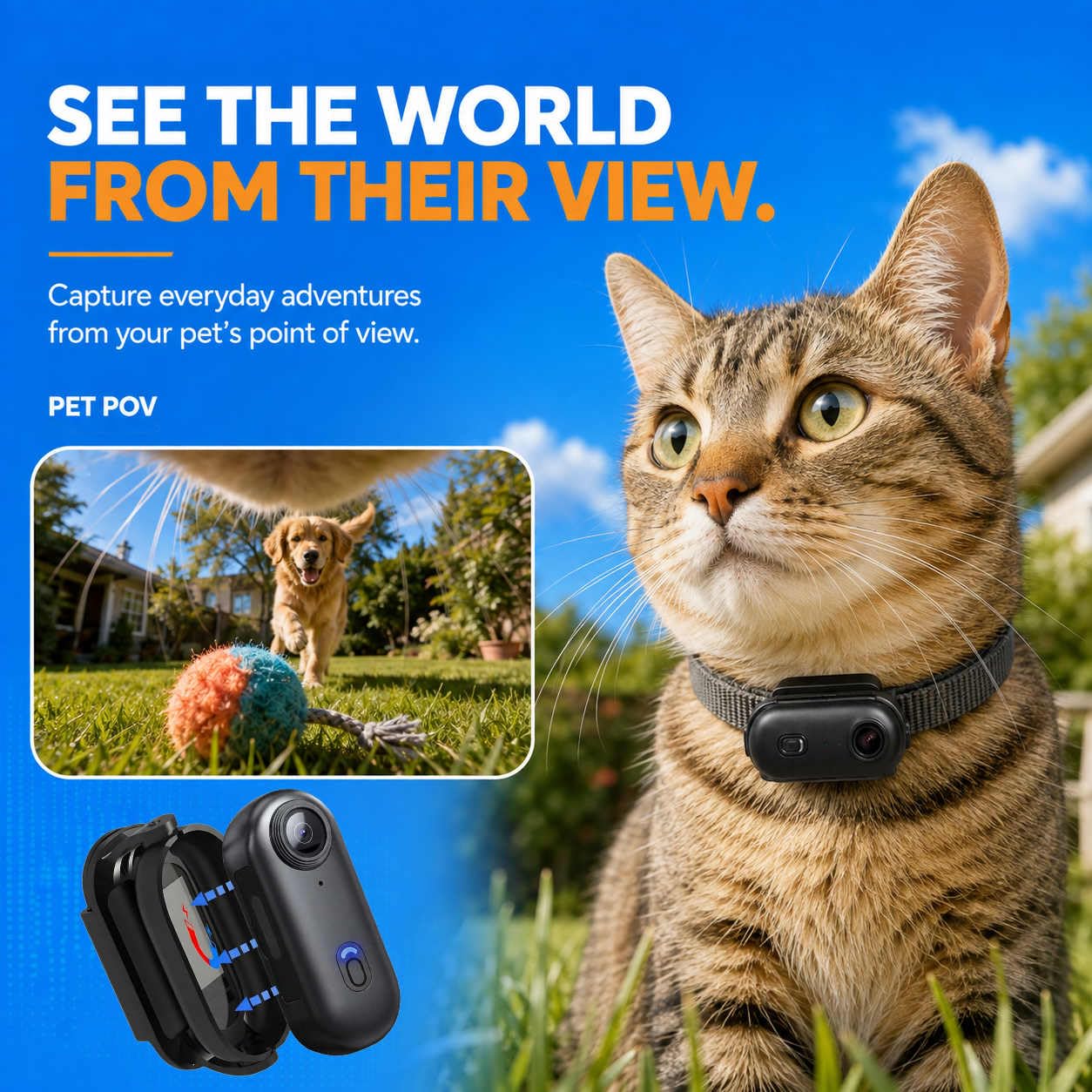 H88 4K Body Camera con registrazione audio e video, videocamera impermeabile 4K, magnetica e clip a 360°, batteria 120 min per ciclismo, passeggiate con animali domestici (4K-Pro-64G)