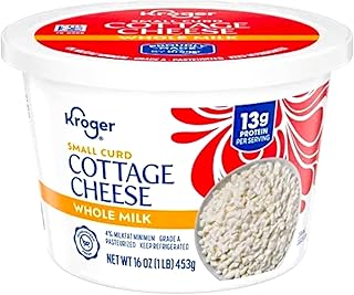4% Milkfat Small Curd Cottage Cheese, 16 oz, Creamy & Smooth, High-Protein Dairy, Classic Flavor