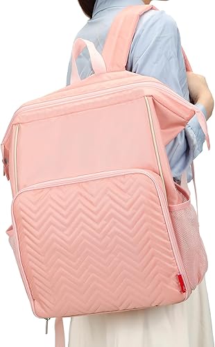 Miniatura 7 de NICOGENA Bolsa de tejer, bolsa de ganchillo con bolsillo frontal personalizado, mochila grande de almacenamiento de hilo para accesorios y