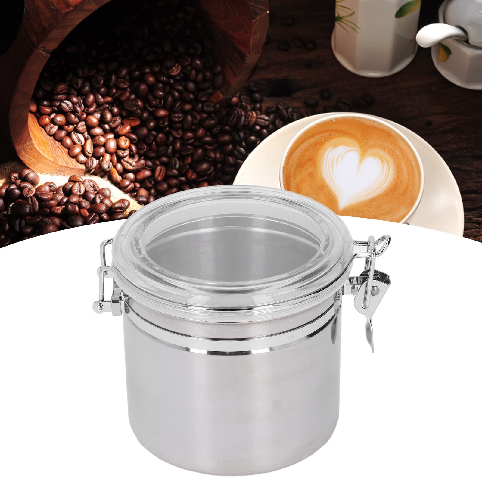 Cocoarm Lattina Sigillata in Acciaio Inossidabile, Contenitore Ermetico in Acciaio Inossidabile, Contenitore per Alimenti per tè, caffè, Latte in Polvere, Frutta Secca, Resistente Alla Ruggine,