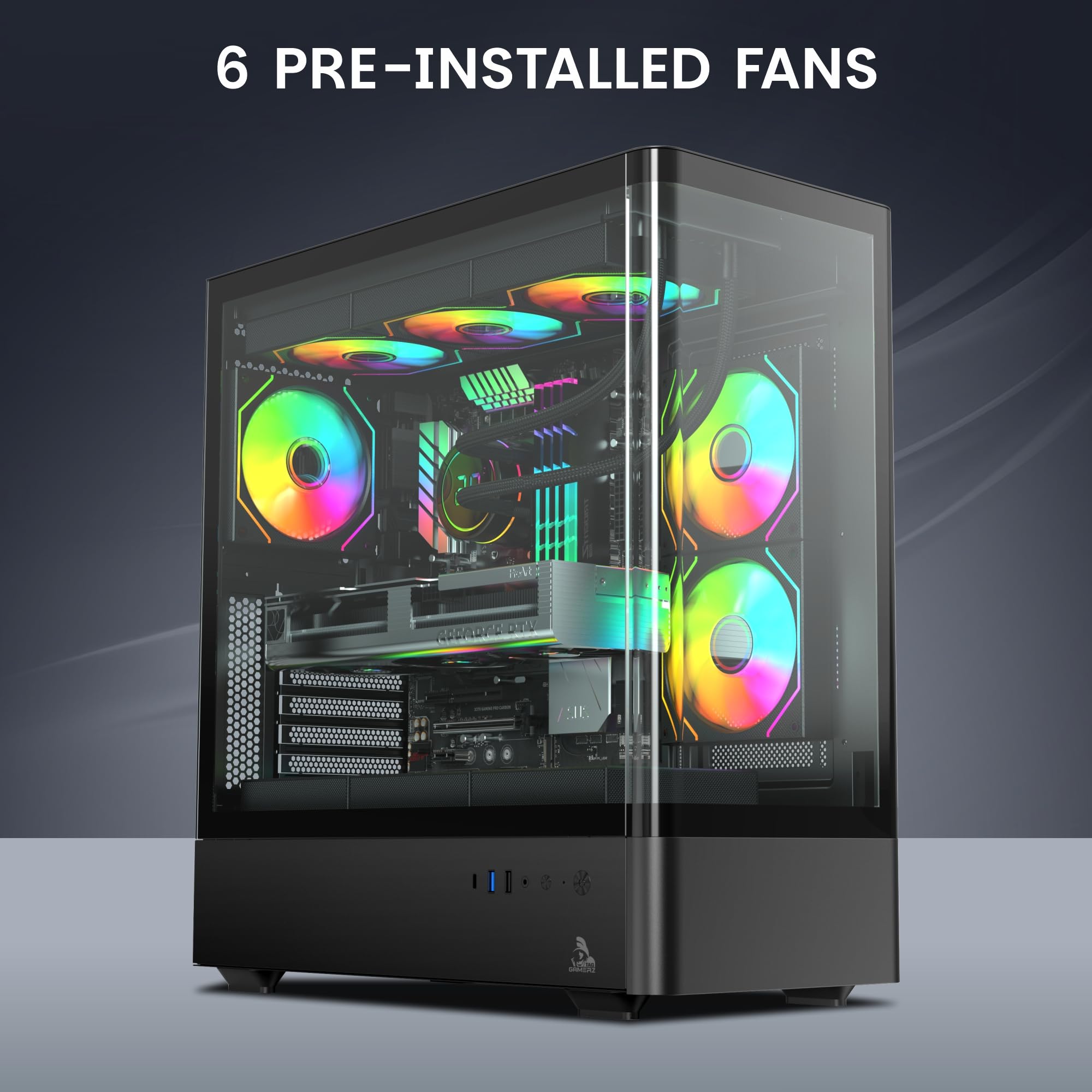 Amazon.in: Buy TAG Gamerz Aurora Mid-Tower Gaming Cabinet | Curved