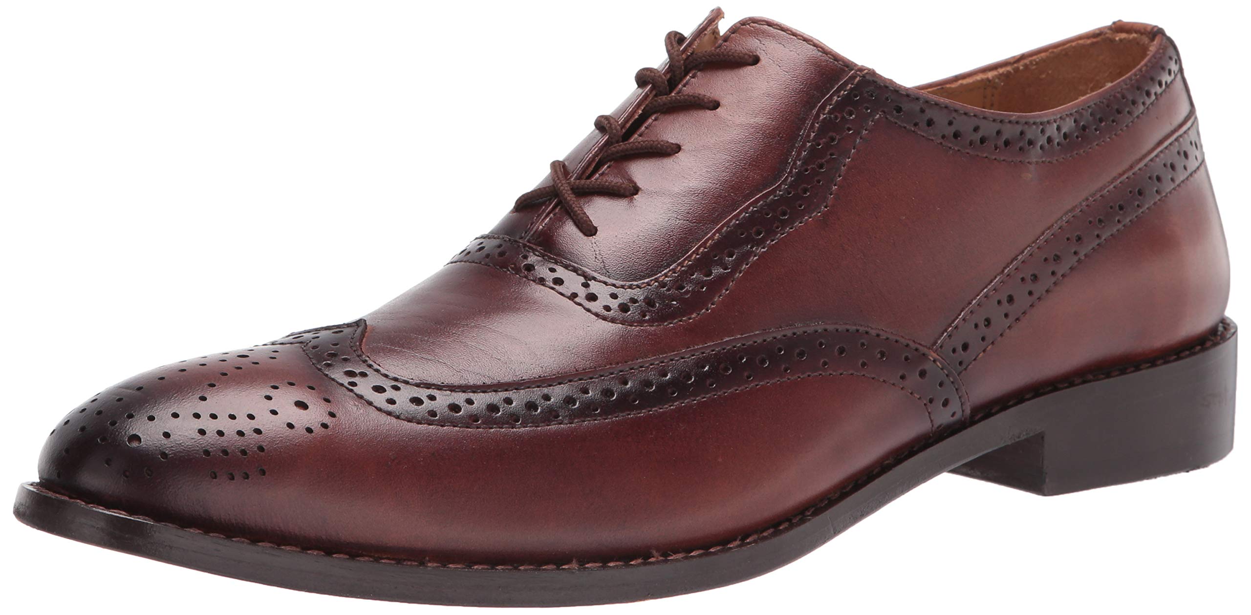 LIBERTYZENOMens Wingtip Genuine Leather Oxford Dress Shoes
