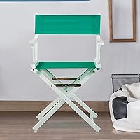 Vista 285 de Silla de Director de 18" Marco Blanco Lona Rosa