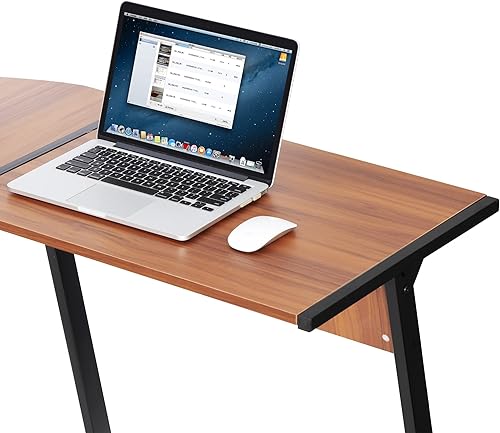 Miniatura 12 de Escritorio esquinero para computadora en forma de L, moderno, para videojuegos, mesa de estudio, estación de trabajo de escritura para oficina en