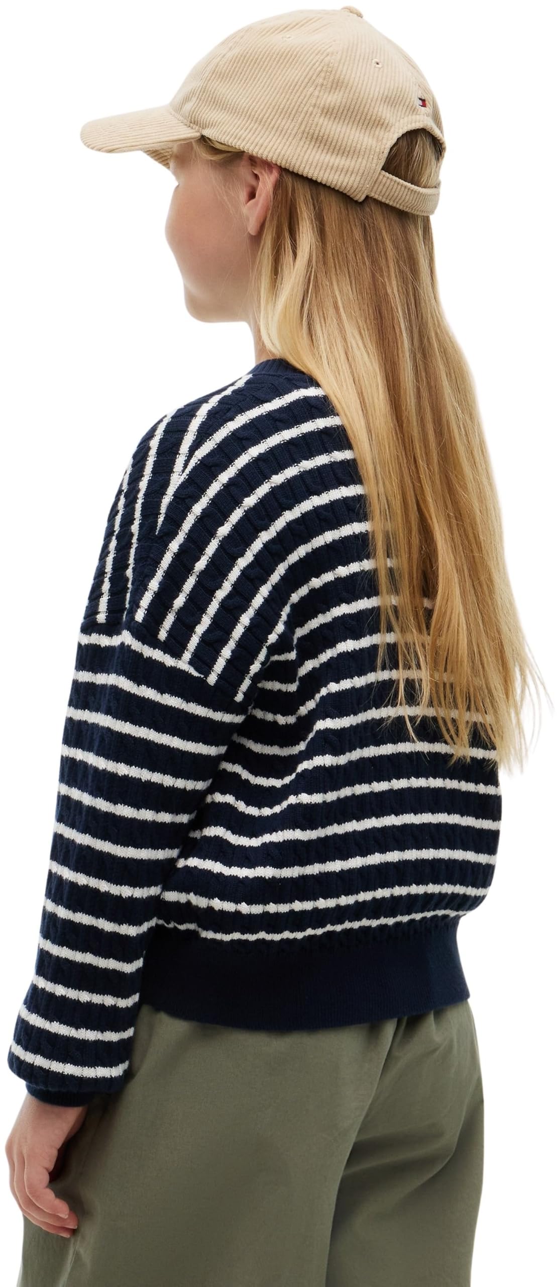 Tommy Hilfiger Cardigan da Ragazza KG0KG09076 Pullover Maglione, Blu (Blu Scuro), 16 Anni