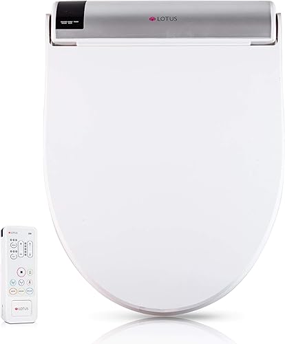 Bidé de asiento de inodoro inteligente avanzado, función Purestream (alivio para el estreñimiento), asiento climatizado, lavado controlado, secadora