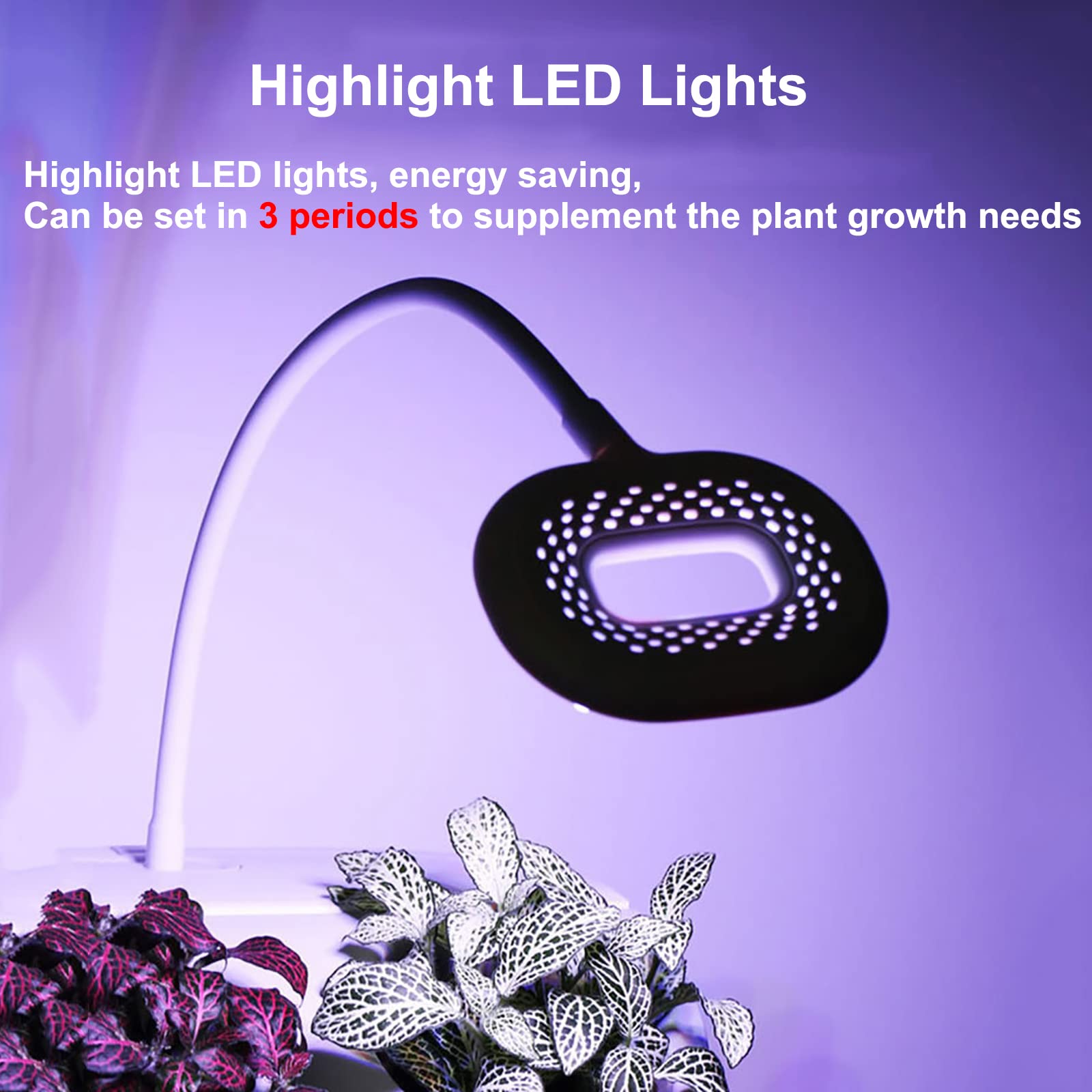 Système de Culture hydroponique, kit de Jardin d'herbes d'intérieur à 8 dosettes sur 4 étages avec lumière de Croissance LED et écran Tactile, Pots de pépinière pour bonsaïs, pour
