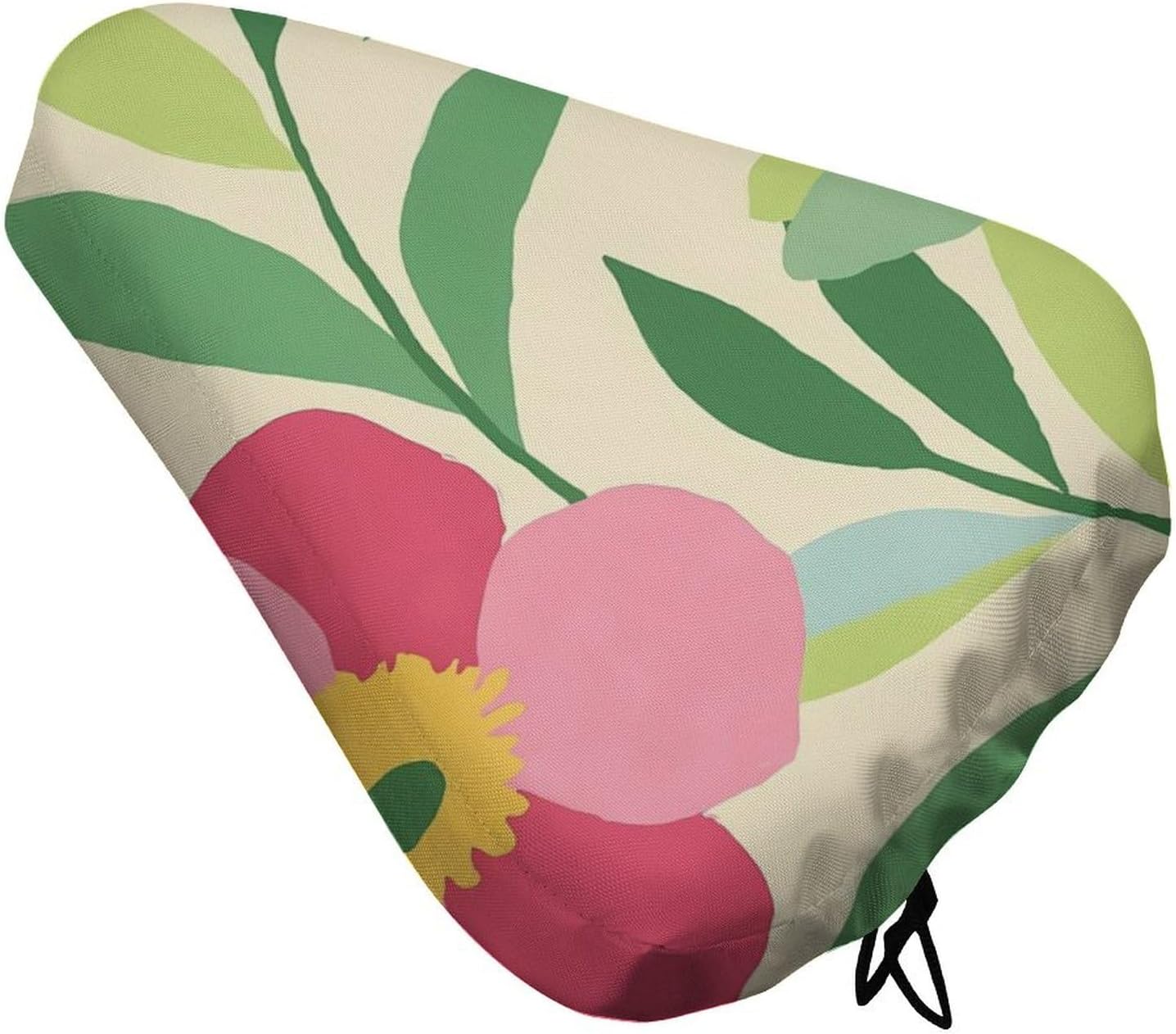 Pink & Kelly Green Bike Seat Cover Waterproof and Dustproof Adjustable Soft Saddle Cushion Covers