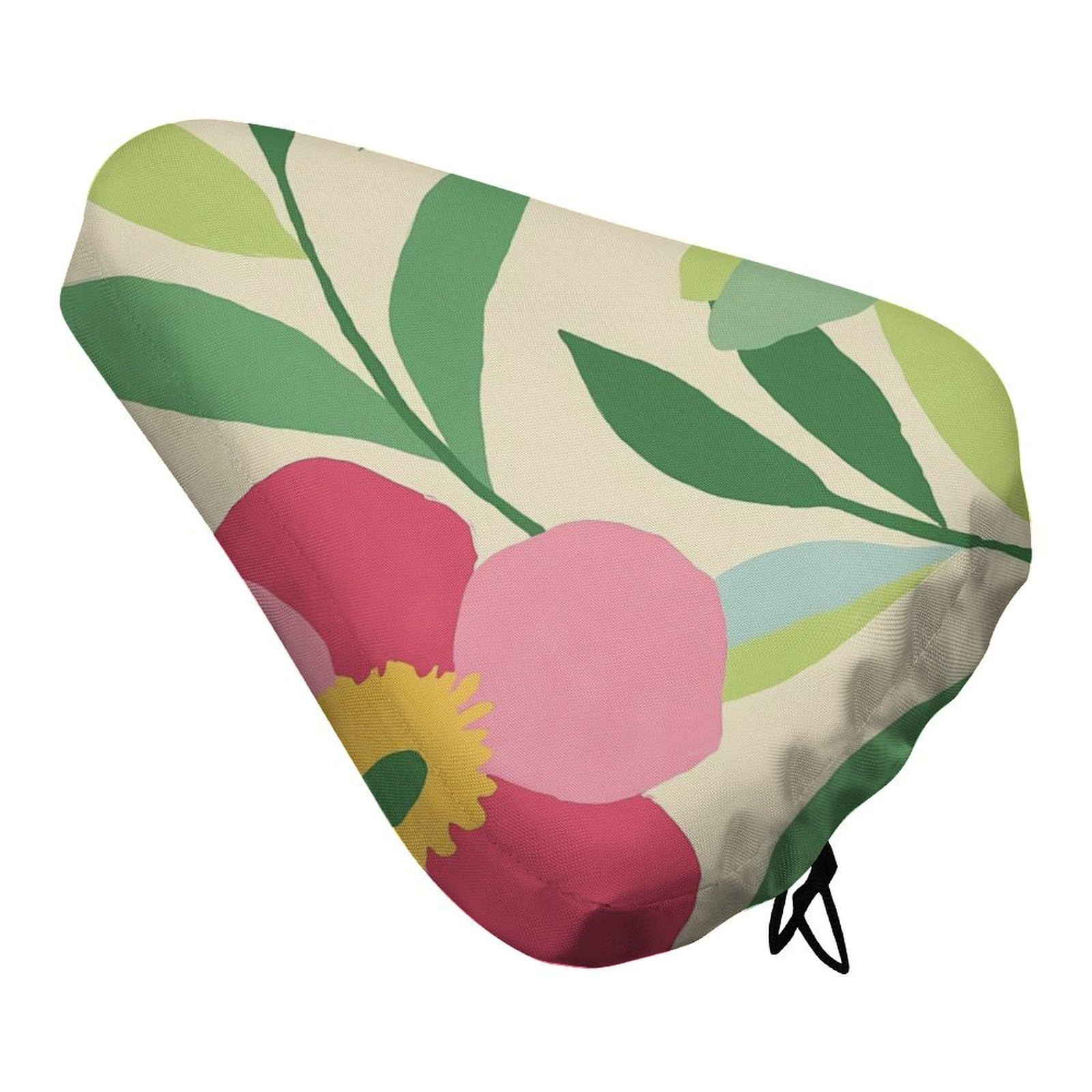 Pink & Kelly Green Bike Seat Cover Waterproof and Dustproof Adjustable Soft Saddle Cushion Covers