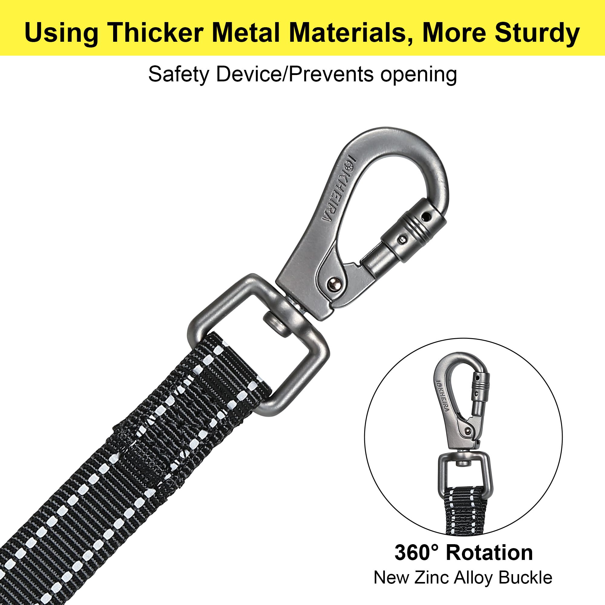 Guinzaglio Lungo Addestramento Cani Aystkniet - 5-30m, Poliestere Resistente, Ganci Girevoli, Riflettente - Foto 4