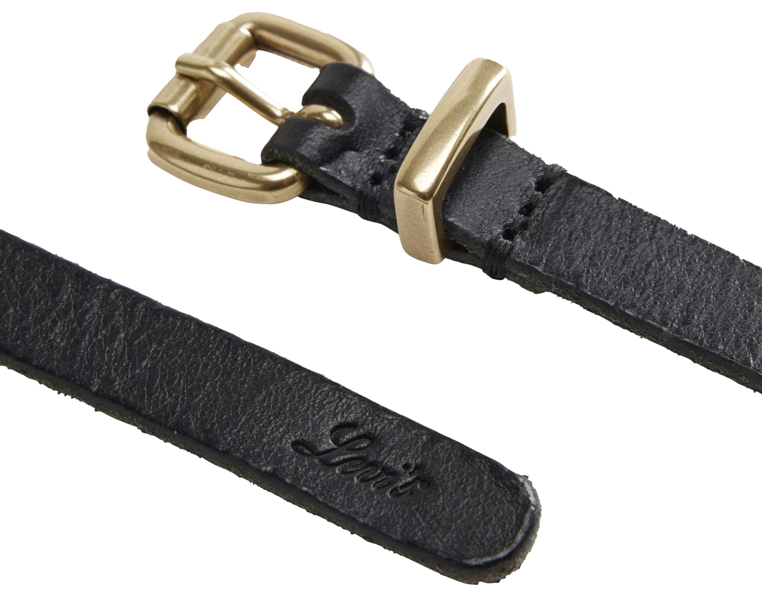 Levi's Dillon Narrow Belt Levi'S Damen Dillon - Cinturones estrechos, caviar, 100 Mujer (Pack de 1)
