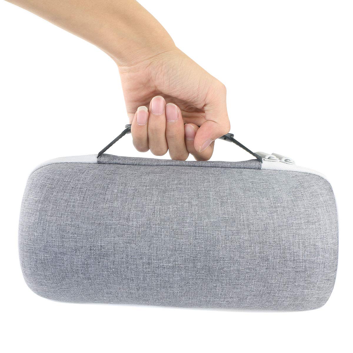 co2CREA Duro Viajar Caja Estuche Funda para Bose Portable Smart Speaker(Estuche Solo)(Gris/Blanco)