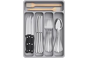 Multi-Compartment Silverware Organizer: Streamline Your Cutlery Chaos