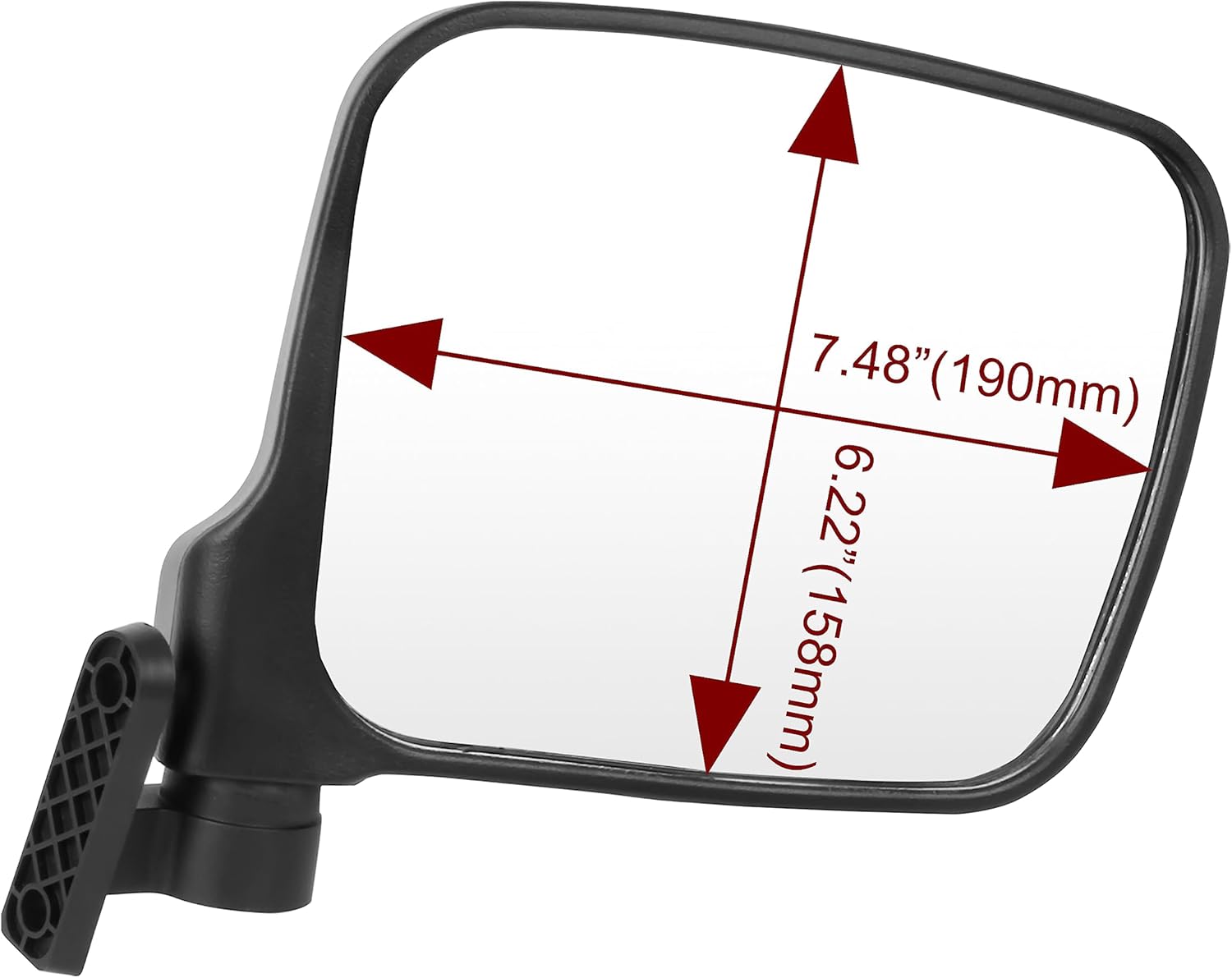 SAUTVS Adjustable Side Mirrors for Honda Pioneer 700-2 700-4 2014-2025, Clear Wide Folding Exterior Mirrors Side Rear View Mirror for Honda Pioneer 700 2P 4P 2014-2025 Accessories, 2PCS