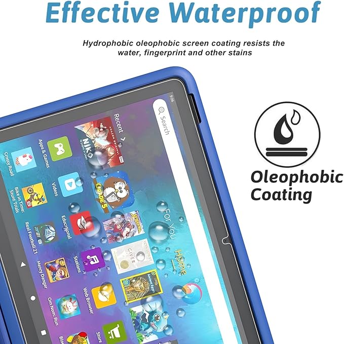 Protector de Pantalla XunyLyee Vidrio Templado 9H, 2 Unidades, para Tablet 10.1" miniatura 5